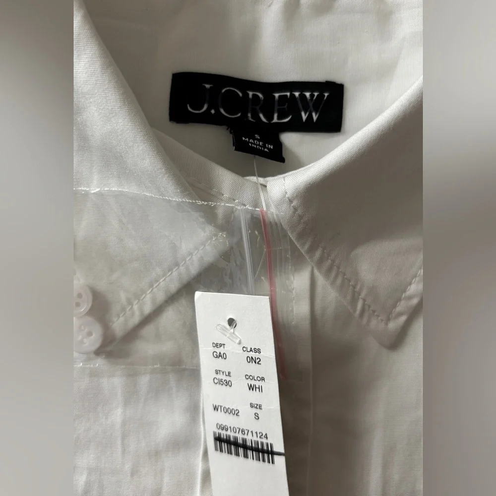 J.Crew Étienne cropped button-up shirt in cotton poplin - Picture 5 of 7